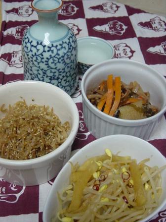 糸こんにゃくの生姜炒め