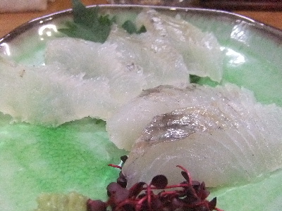 立石　居酒屋　さくらい　釣り鰈