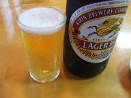 早稲田　三朝庵　ビール