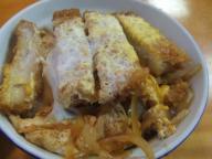 早稲田　三朝庵　カツ丼