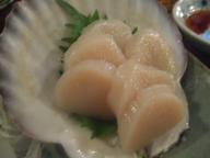 八戸　居酒屋　ばんや　ホタテ刺身