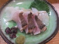 立石　居酒屋　さくらい　アイナメ焼霜造