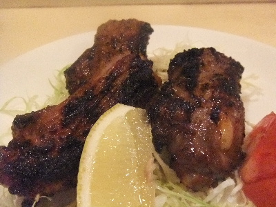 立石　居酒屋　鳥ひで　スペアリブのつけ焼き