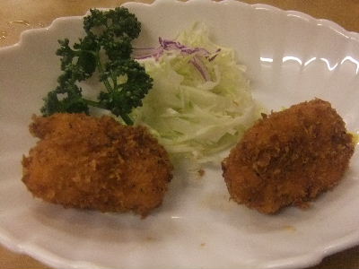 北千住　居酒屋　大はし　カニコロッケ