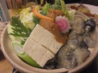 北千住　居酒屋　大はし　牡蠣鍋