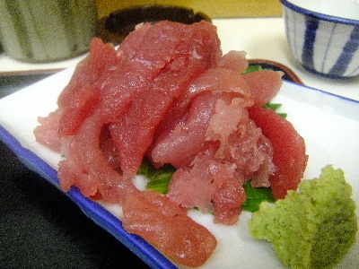 築地　天房　マグロ中落ち
