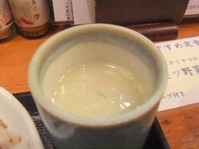 築地　鳥藤　スープ