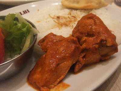 六本木　カレー　デリー　タンドーリチキンティッカ