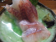 立石　居酒屋　さくらい　黒ソイ刺身