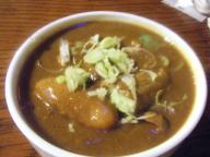 関屋　居酒屋　モアナ　モツカレー煮こみ