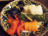 前橋　居酒屋　つくし　漬物
