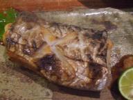 大阪　大国町　佳酒真楽やまなか　太刀魚塩焼き
