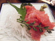 立石　居酒屋　鳥ひで　マグロ中落ち