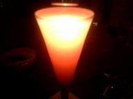 名古屋　バー　バーンズ　ピンクのカクテル