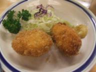 北千住　居酒屋　大はし　カニコロッケ