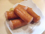 立石　居酒屋　鳥ひで　ソーセージ