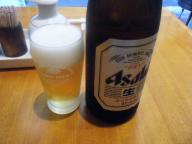 築地　栄寿司　ビール