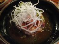 京都　居酒屋　赤垣屋　鯵たたき