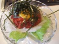 盛岡　盛楼閣　ユッケ