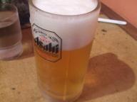 人形町　火の国らーめんてっぺん　ビール