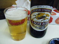 築地　天ぷら　天房　ビール