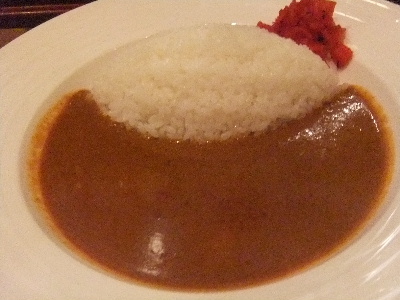 曳舟　カレー　山小屋　カツカレー