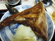 築地　天ぷら　天房　鰤かま焼き