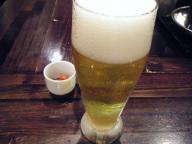 品川　ラーメン　きび　ビール