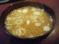 築地　米花　味噌汁