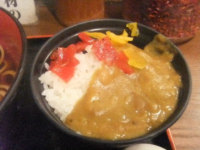 蕎麦　まえだ　カレー