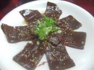 滝川　食道園　レバ刺し