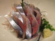 立石　居酒屋　二毛作　秋刀魚刺身