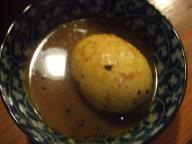 新橋　居酒屋　ぼんそわ　カレー玉子