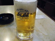 築地　東都グリル　生ビール