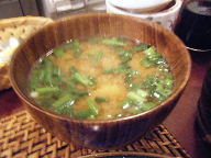 築地　米花　味噌汁