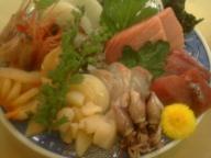 千住大橋　居酒屋　田中屋　刺身盛り合わせ