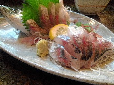 佐世保　ささいずみ　アジ刺身