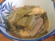 弘前　居酒屋　しまや　馬肉味噌煮