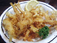 富山　ラーメン　麺家いろは　白エビ天ぷら