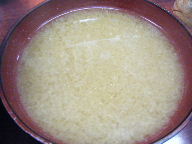 築地　食堂　江戸川　味噌汁