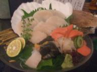 北千住　居酒屋　なつ家　ホタテ刺身
