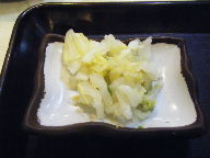 築地　東都グリル　漬物