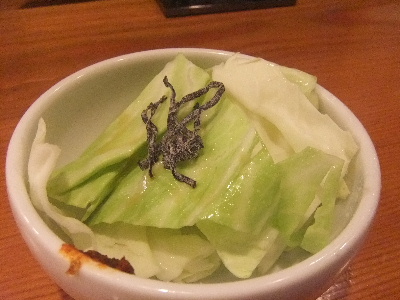 浅草橋　まるとも　キャベツ