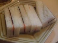 立石　居酒屋　鳥ひで　サンドイッチ