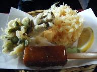 郡山　蕎麦　隆仙坊　天ぷら