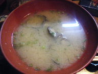 松江　居酒屋　朔屋　味噌汁