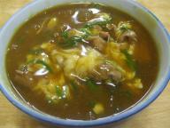 京都　おかる　チーズ肉カレーうどん