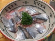 北千住　居酒屋　酒屋の酒場　秋刀魚刺身