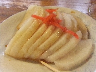 立石　居酒屋　うちだ　大根