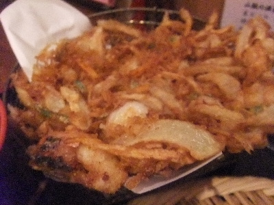 茅場町　蕎麦　まえだ　かきあげ